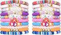 Friendship Bracelets for Girls, 10-Piece Cute Preppy Beaded Bracelet Set for by CHENSILAIYI