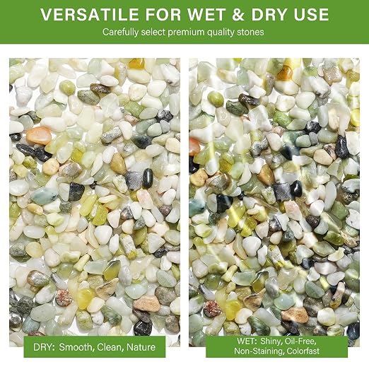 NUPICK 6 lbs Pebbles for Indoor Plants, 3/8 Inch Pea Gravel for Fish Tank - Image 7