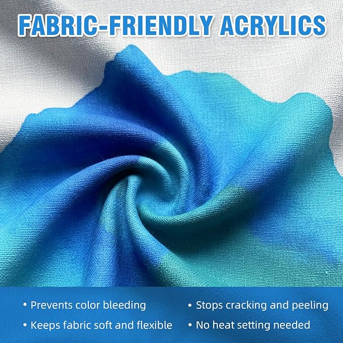 Falling in Art 8 Oz Professional Fabric Paint Medium - Image 3