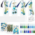 Fuyoooo 376 Pcs Pressed Flowers Bookmark Making Kit, DIY Bookmark Laminating by Liraitoya