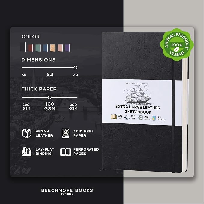 Beechmore Books A3 Mixed Media Sketchbook - Image 2