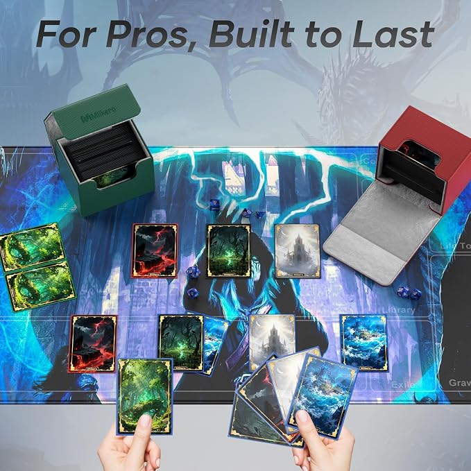 Mlikero Card Deck Box, Commander Deck Box Holds 100+ Double-Sleeved Cards - Image 6