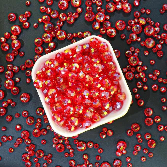 1200Pcs 4mm Crystal Glass Beads - Image 3