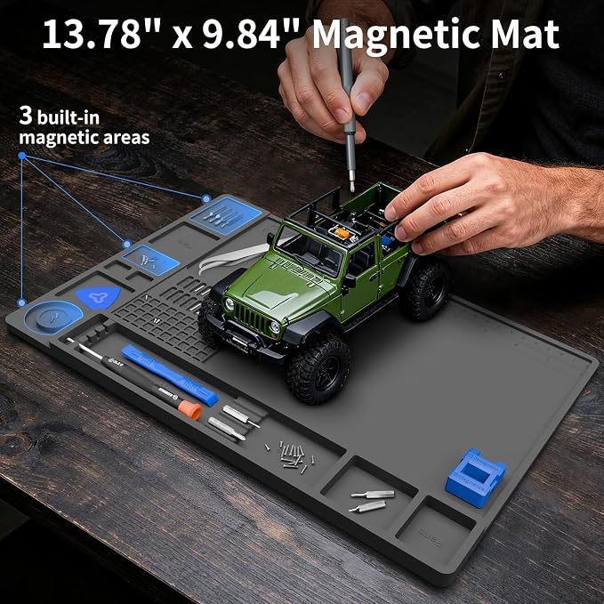 STREBITO Heat Resistant Silicone Soldering Mat up to 932°F, Silicone Work Mat - Image 2