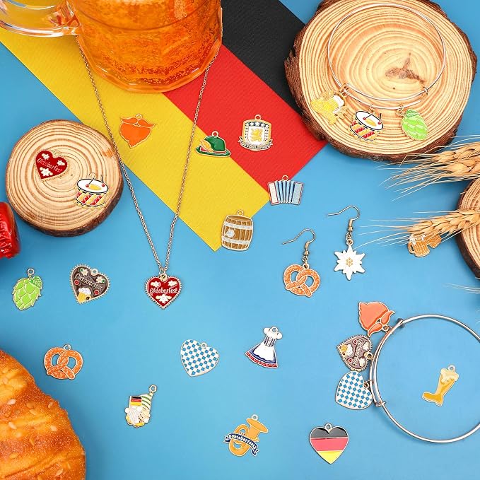 MARFOREVER 40Pcs/20 Pairs Oktoberfest Charms - Image 5