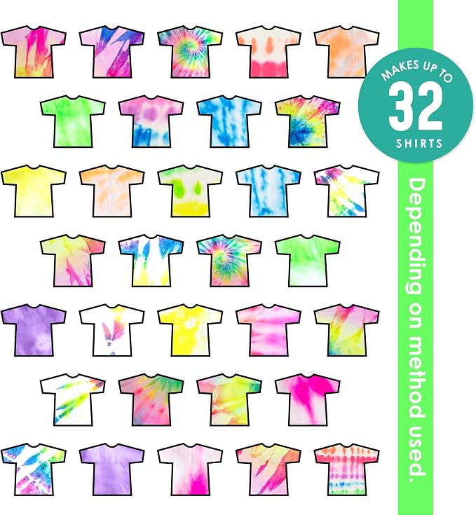 SEI 16 Pack Neon Tie Dye Spray Kit, Tye Dye Kits - Image 2