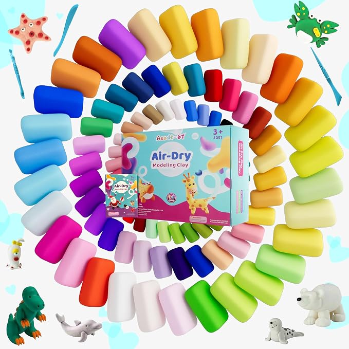 Aestd-ST Air Dry Clay 90 Colors, Modeling Clay - Image 2