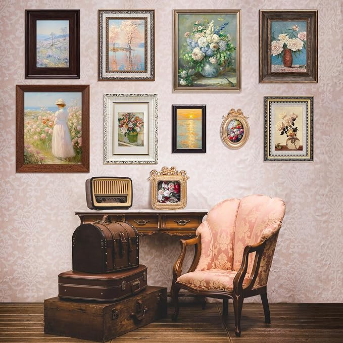 Qunclay 10 Pack Vintage Picture Frames - Image 7