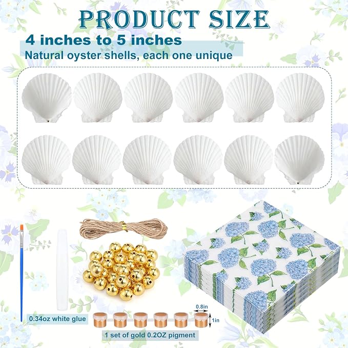 Gilprop 12 Pcs Large Scallop Shells - Image 2