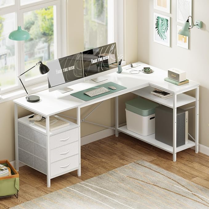 Huuger L Shaped Office Desk - Image 2