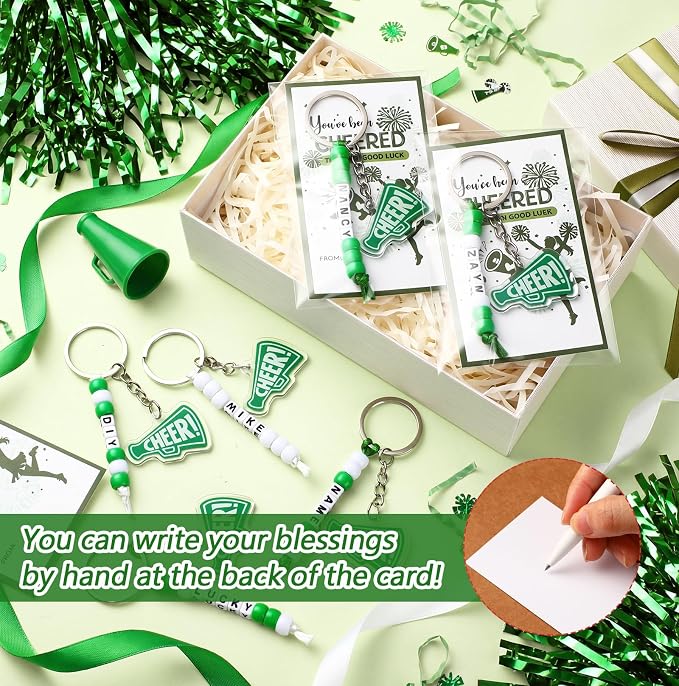 Suncalla 996 Pcs 24 Set Cheer Keychain Making Kit DIY Key Chain Crafts - Image 5