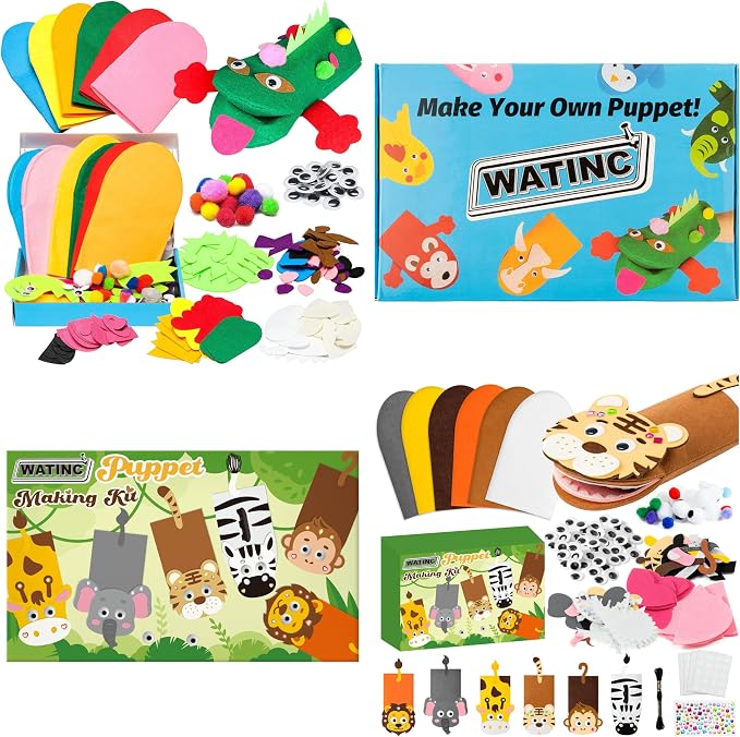WATINC 12Pcs Hand Puppet Making Kit by WATINC