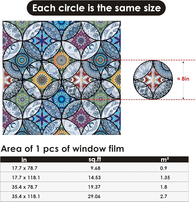 DKTIE Frosted Window Film with Installation Tools Privacy Window Film Frosted - Image 9