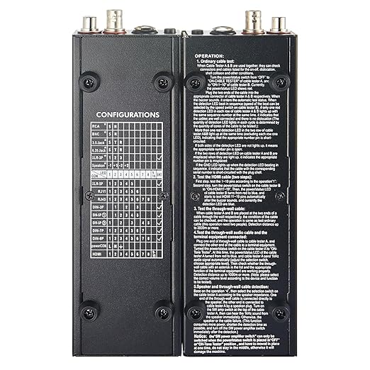 MFL. Detachable Advanced Cable Tester Line Audio Spilt Apart Cable Checker and Finder 10-Way Switch Wire Tracker with LED Indicators, Separate Working Mode, Rectangular