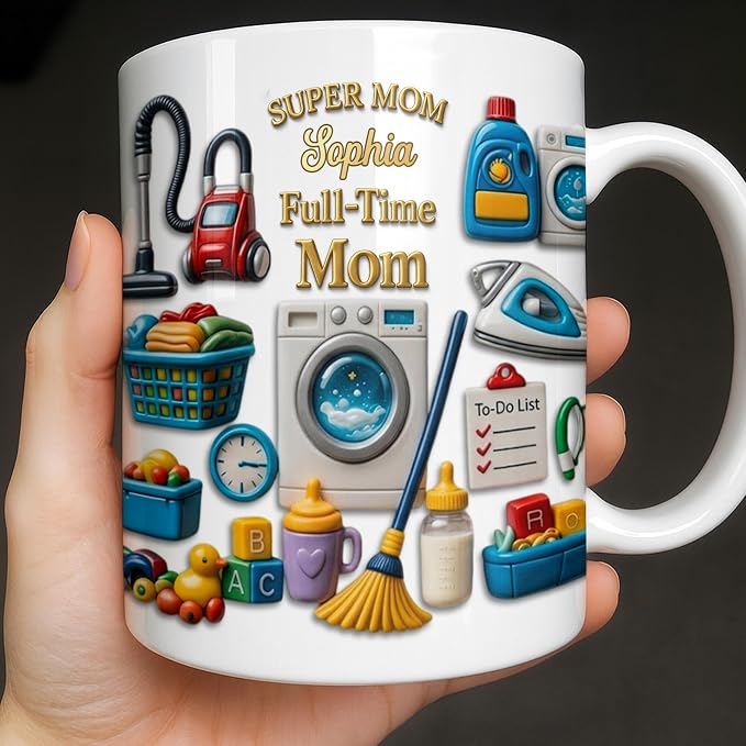 Personalized Mom Mug Gift, Mother Life Coffee Cup - Image 7
