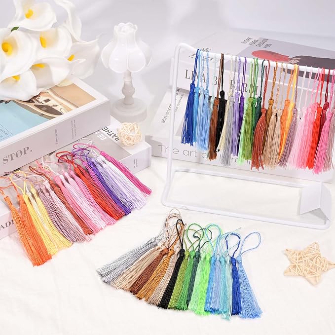 200pcs Bookmark Tassels Bulk 5 Inch Silky Soft Handmade Tassels - Image 4