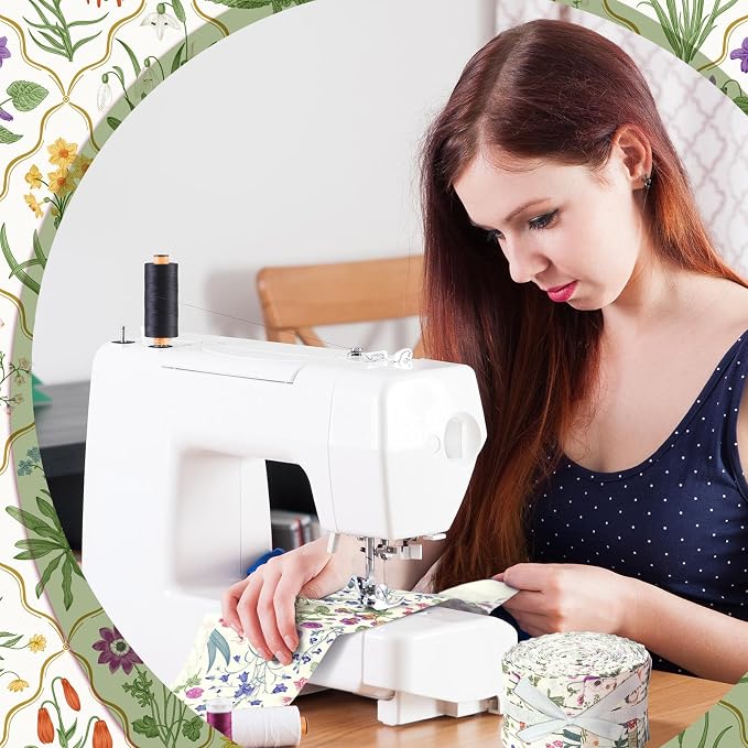 Hosuly 40 Pcs Wildflower Fabric Roll Spring Vintage Flower Fabric Quilting - Image 3
