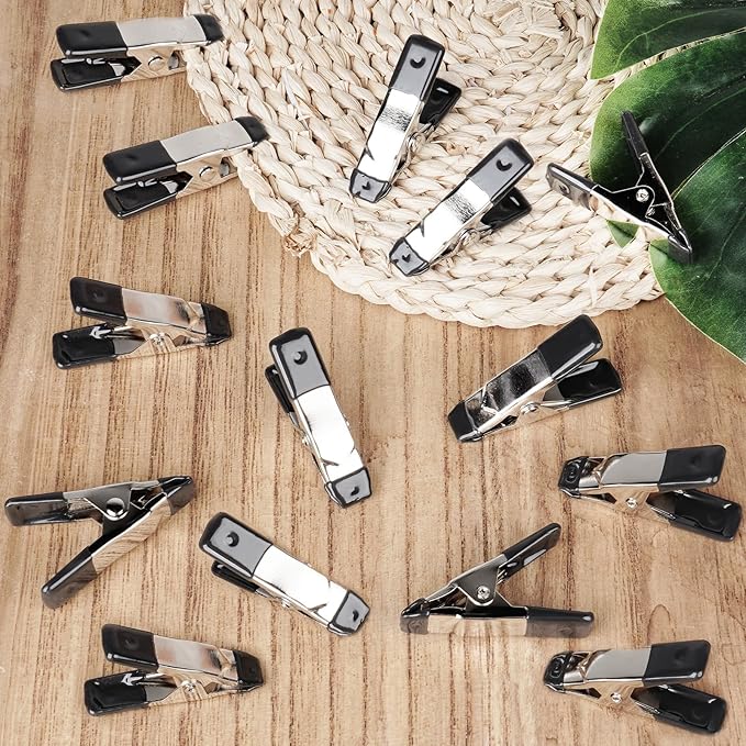 30 Pcs Small Clamps,Garden 2 Inch Mini Spring Clips Clamps Heavy Duty for Crafts/Backdrop/Greenhouse,Metal Chip Clips Open Mouth is 3/4 Inch for Woodworking Photography