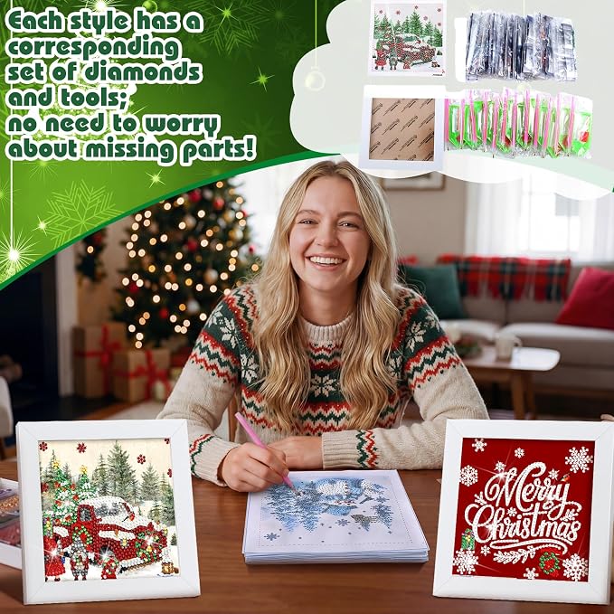 Trandraft 26 Pcs Fall Interchangeable Holiday Diamond Art Kits - Image 6