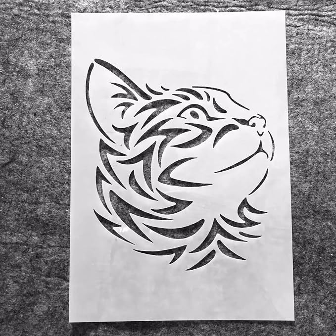 TIAMECH A4 Reusable Cool Cat Stencil - Image 2