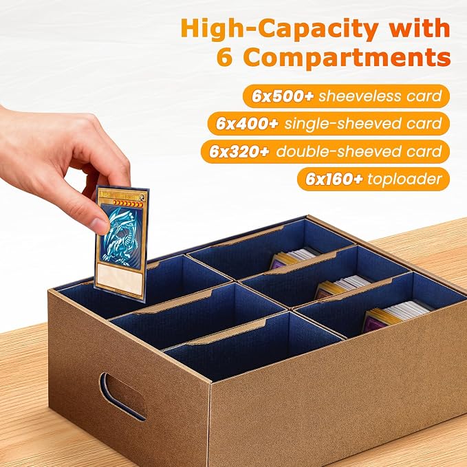 Card Storage Deck Box, Removable Trading Card Holder Organizers - Image 5