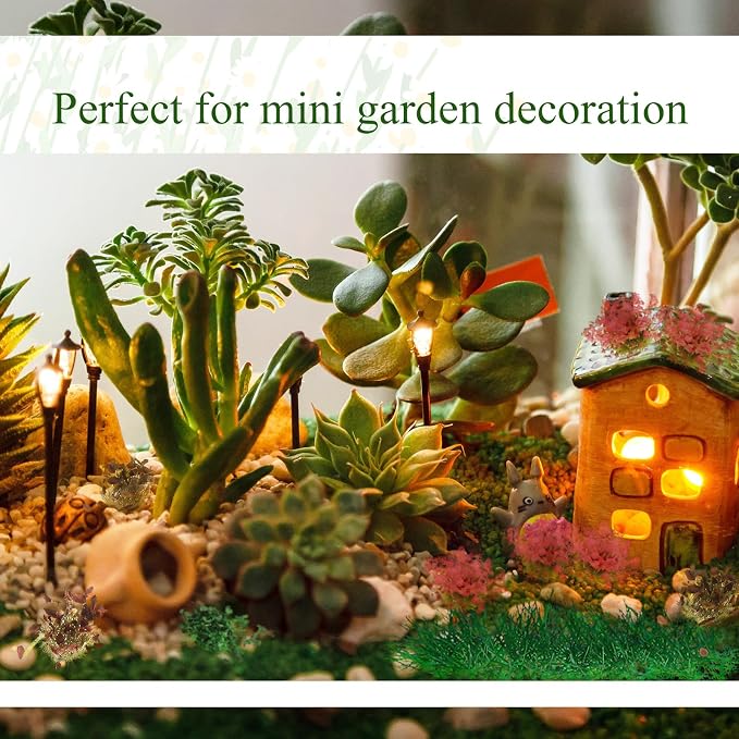 Redbaker 288 Pcs Static Grass Tuft Flower Cluster Vegetation Groups Self - Image 6