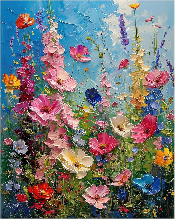 Wildflower Meadow Puzzles for Adults 1000 Pieces, Impossible Hard Difficult by FLYHOUR