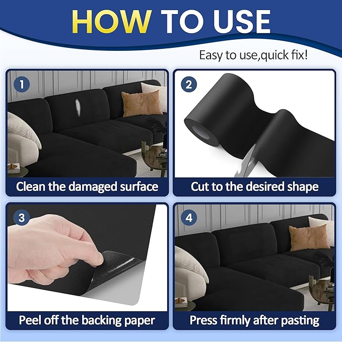 Self-Adhesive Canvas Repair Tape, 8.3" x 11" Waterproof Canvas Repair Patch, Fabric Patch Repairs Kit for Furniture, Tents, Sunbrellas, Boat Covers Awnings, Couches, Clothes, Bags Army Green