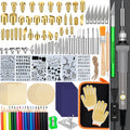 137PCS Wood burning Kit, DIY Creative Tool Set Soldering Woodburning Pen by PETUOL