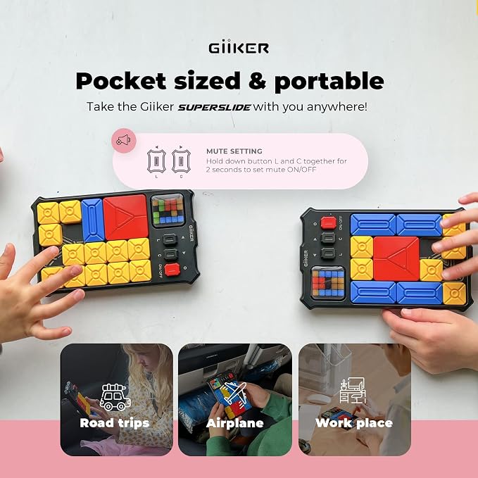 GiiKER Super Slide Puzzle Games, Original 500+ Challenges Brain Teaser Puzzle - Image 2