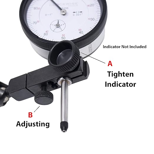 Clockwise Tools Magnetic Base, MGBR-01, Magnetic Stand for Digital Dial Indicators, 176lbs Max Pull