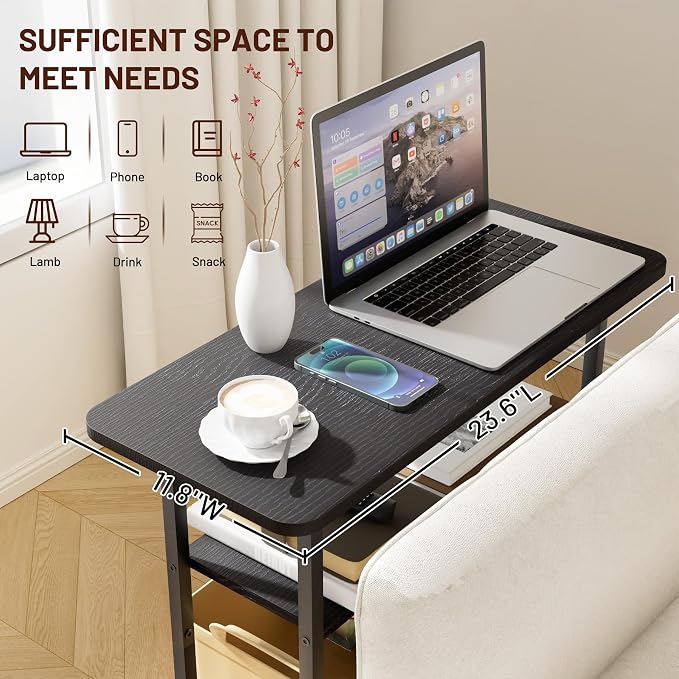 SLEEPING LAMB Side Table for Living Room, 3-Tier End Table for Small Space - Image 5