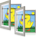 Kids Art Frames, 10x12.5 Front Opening Kids Artwork Frames Changeable, Holds 50 by GULETHUN