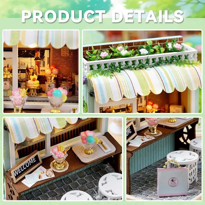 Flever Dollhouse Miniature DIY House Kit Creative Room - Image 2