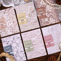 192 Sheets Vintage Romantic Lace-Themed Scrapbook Paper Kit, 4x5.5 Delicate by Unknown