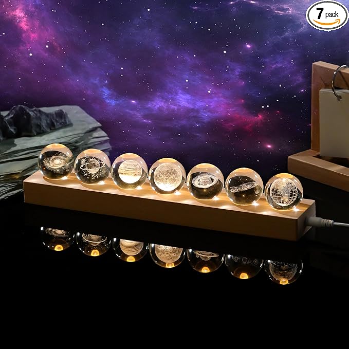 3d Crystal Ball Solar System Crystal Ball by QianweiCrystal