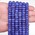 Songxi 5x8mm Natural Dark Blue Stone Rondelle Beads, Gemstone by SongXi
