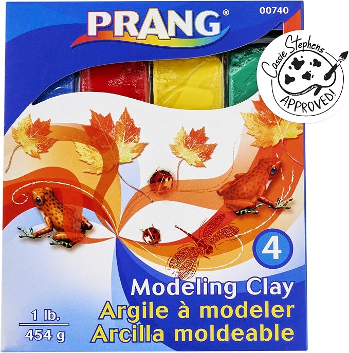 Prang Modeling Clay Set, 4 Colored Clay Blocks per Set, 0.25 Pounds Each by CreativityStreet%C2%AE