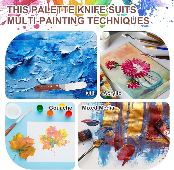 MECCANIXITY Pack of 1 Palette Knife No.3, 7.1" Long Palette Knives - Image 6
