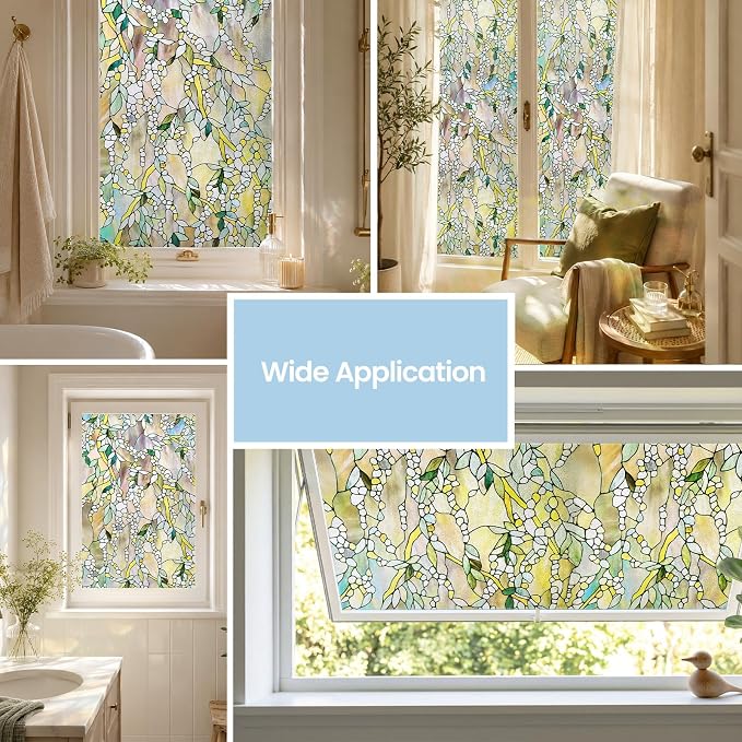 3D Stained Glass Window Film, Decorative Window Privacy Film - Image 6