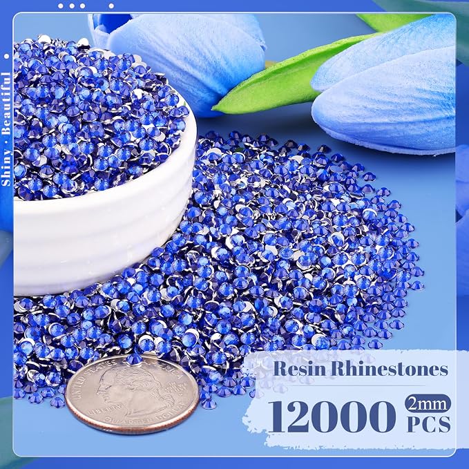 12000PCS 2mm Resin Rhinestones Bulk - Image 2