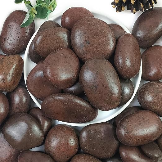 YISZM 40lbs Red River Rocks for Landscaping, 2-3 Inch Natural Pebbles for by YISZM-ForYourNaturalLife