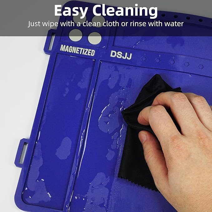 Gun Cleaning Mat, Premium Magnetic Pad With Organizer Parts Tray, Anti-Slip Rubberized Pistol Mat, Protective Workbench Mat for Gun Cleaning (16.5"x 10.43")