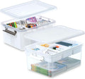 Citylife 17 QT Plastic Storage Bins Clear Storage Box by Anywish