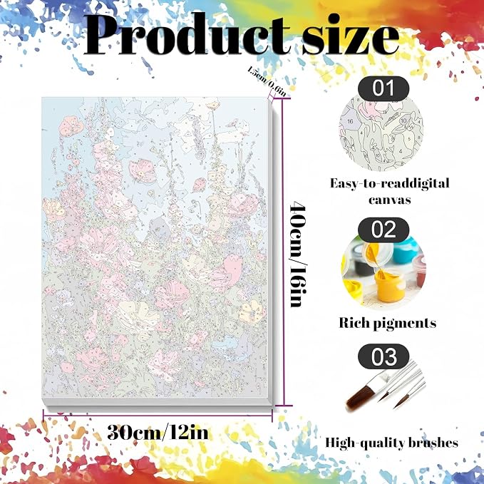 Hutarosl Flowers Paint by Numbers - Image 4