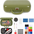 FKOG Retro Green Sewing Project Kit, 18 Multicolor Thread Spools, and by FKOG