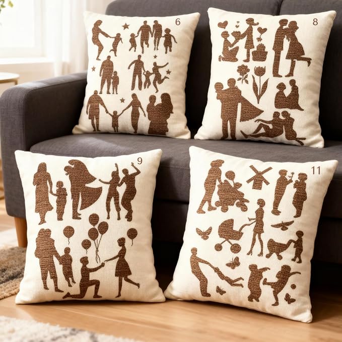 TIAMECH 4 Pcs A4 Reusable Family Stencils - Image 8
