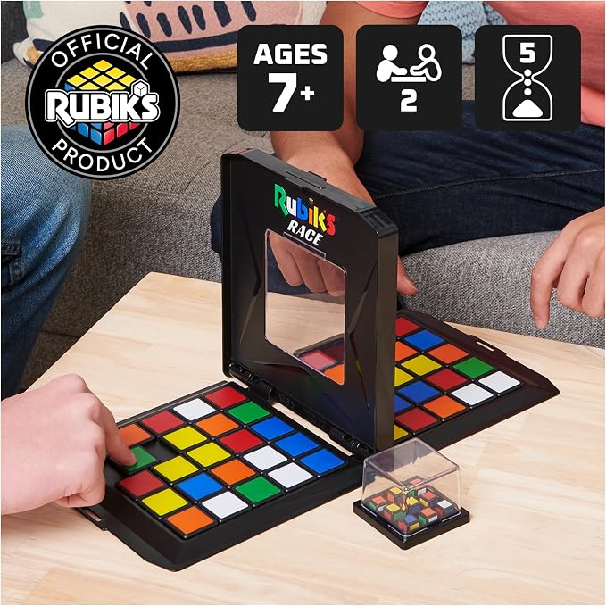 Rubik’s Cube, Rubik's Race, Classic Fast-Paced Puzzle Strategy Sequence Board - Image 2