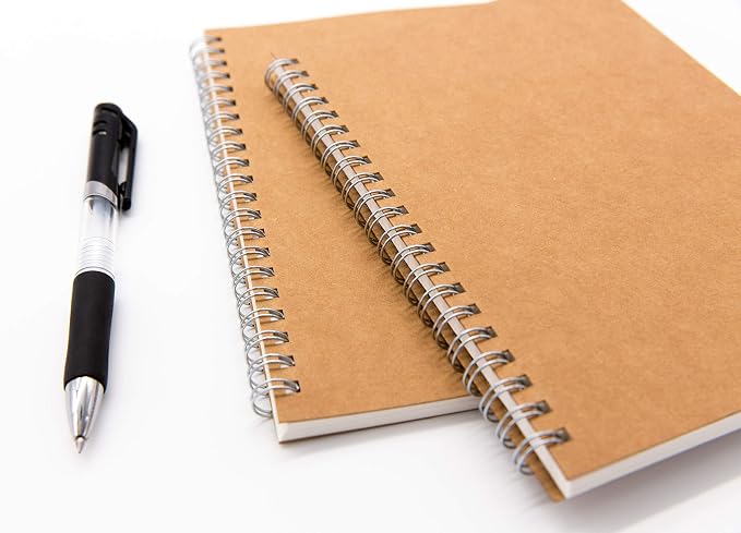 DSTELIN Blank Spiral Notebook, Soft Cover, Sketch book, 100 Pages / 50 Sheets - Image 7