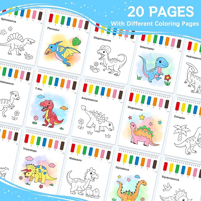 SOCOLER Paint with Water Coloring Books - Image 2